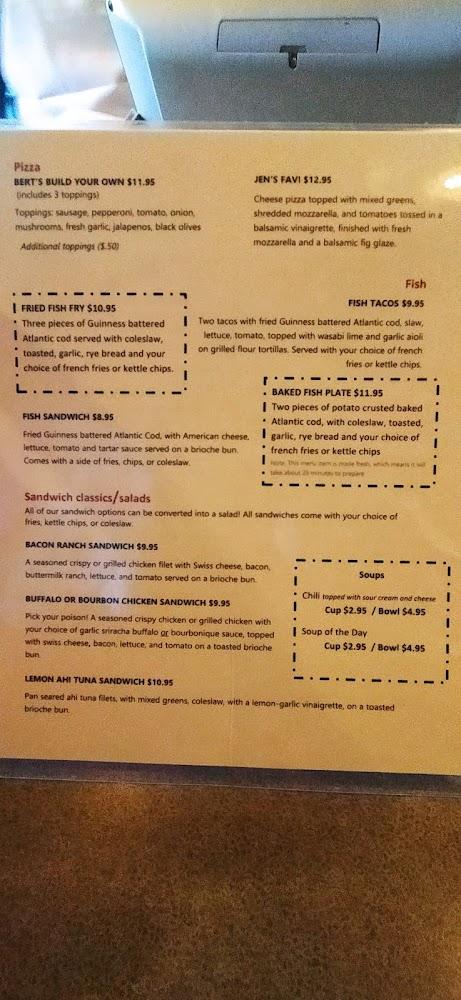 Bert's Bar & Grill Menu image 3